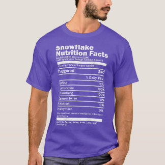 Snowflake Nutrition Fakten über die sozialistische T-Shirt