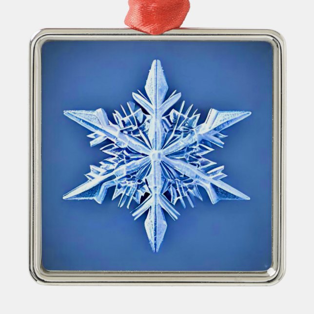 Snowflake Ornament Aus Metall (Vorne)