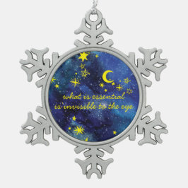 Snowflake Ornament STARTET der kleine Prinz QUOTE