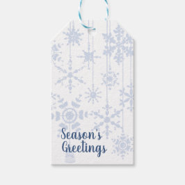 Snowflake Ornaments Ice Blue Geschenkanhänger