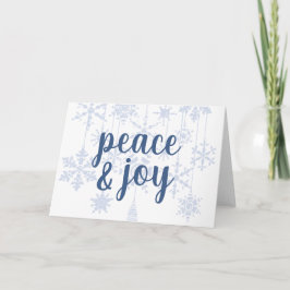 Snowflake Ornaments Ice Blue Karte