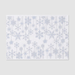 Snowflake Ornaments Ice Blue Seidenpapier