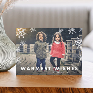 Snowflake Overlay   Foto für Warmwalzwünsche Feiertagskarte