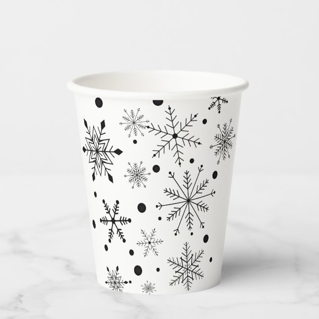 Snowflake Paper Cup Pappbecher (Vorderseite)