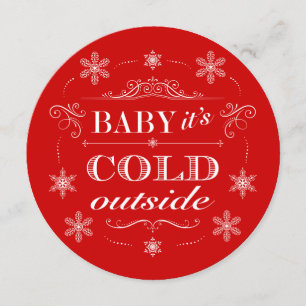 Snowflake-Party-Baby Es ist kalt draußen Einladung