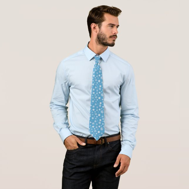 Snowflake Pattern Neck Tie Krawatte (Beispiel)