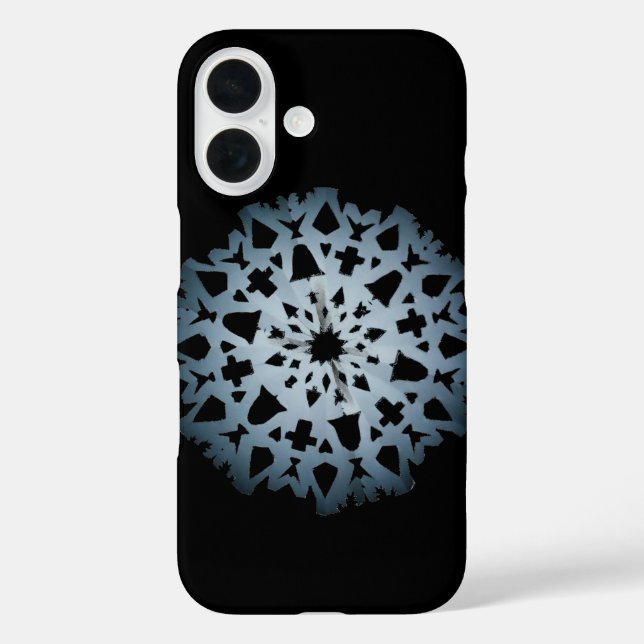 Snowflake-Phonecase (dunkel) Case-Mate iPhone Hülle (Rückseite)