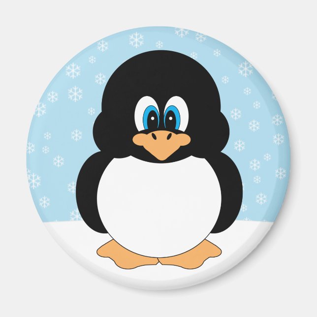 Snowflake Pinguin Magnet (Vorne)