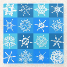 Snowflake Quilt Glasuntersetzer