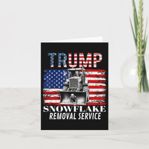 Snowflake Removal Service Funny Donald Trump 2024 Karte