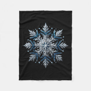 Snowflake Schnee Frohe Weihnachten Weihnachten Fam Fleecedecke