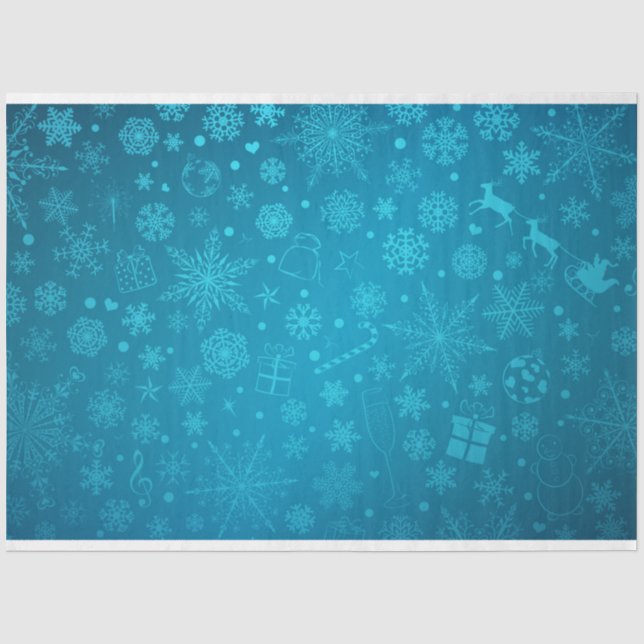 Snowflake Serie 15 Design 3 Seidenpapier (Vorderseite)