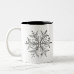 SNOWFLAKE SNOW CRYSTAL ZWEIFARBIGE TASSE