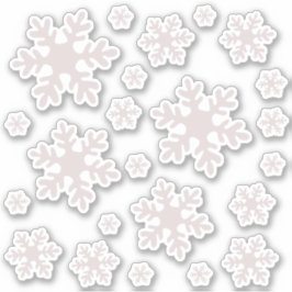 Snowflake Snow Winter Weihnachtsaufkleber Pack Aufkleber