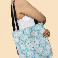 Snowflake Star in Ice Blue
