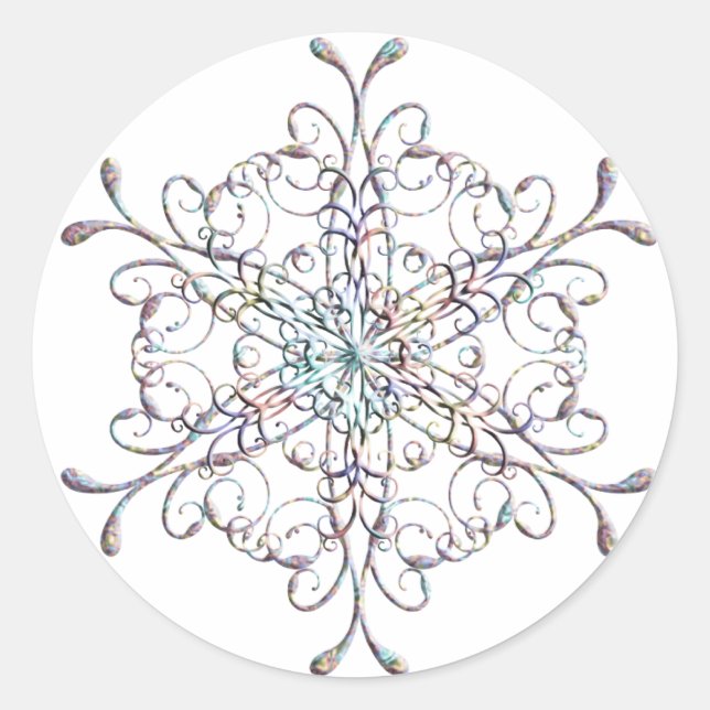 Snowflake Sticker (Vorderseite)