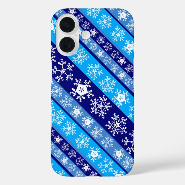 Snowflake Stripes Sherpa Blanket Case-Mate iPhone Hülle (Rückseite)