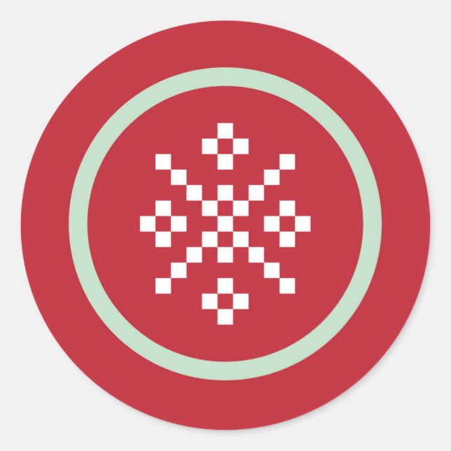 Snowflake Sweater Weather Sticker (Vorderseite)