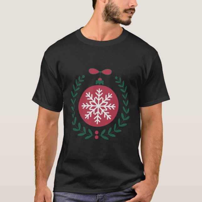 Snowflake T - Shirt Design für Winterliebhaber (Vorderseite)