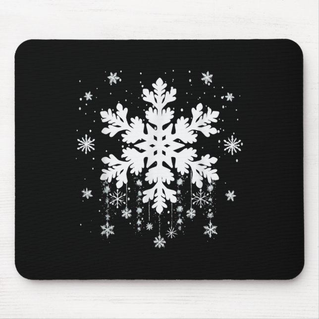 Snowflake Teacher Costume Matching Family Winter C Mousepad (Vorne)
