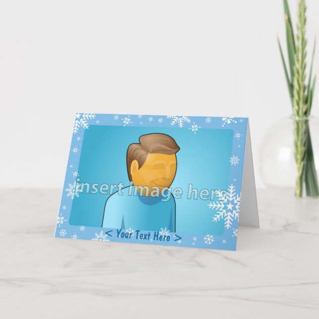 Snowflake Templates Karte (Vorderseite)