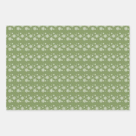 Snowflake Trio Weihnachts/Winter Wrapping Paper Geschenkpapier Set