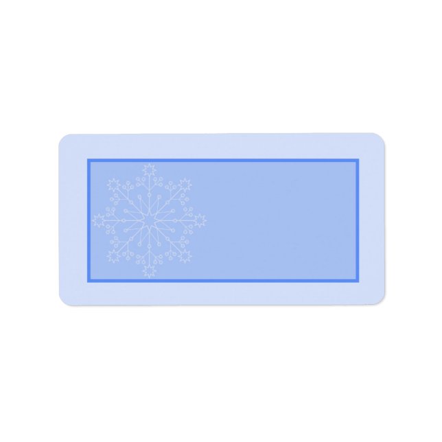 Snowflake Wedding-Adresse Adressaufkleber (Vorne)