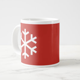 Snowflake Weihnachten Gigant Red Coffee Tasse