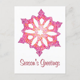Snowflake Weihnachten Postkarte