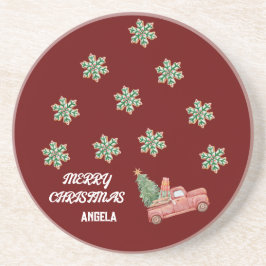 Snowflake Weihnachten Untersetzer