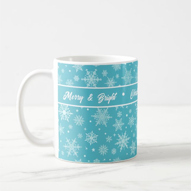 Snowflake Weihnachts-Tasse Kaffeetasse (Links)