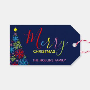 Snowflake Weihnachtsbaum Geschenktasten Geschenkanhänger