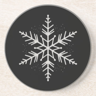 Snowflake Weihnachtsfeier Wintergeschenk Getränkeuntersetzer