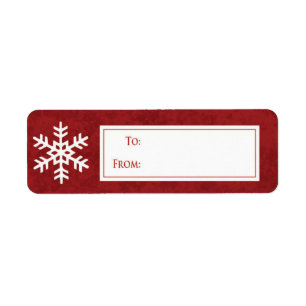 SnowFlake Weihnachtsgeschenk-Aufkleber