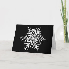 Snowflake Wilson Bentley Xmas Card Feiertagskarte
