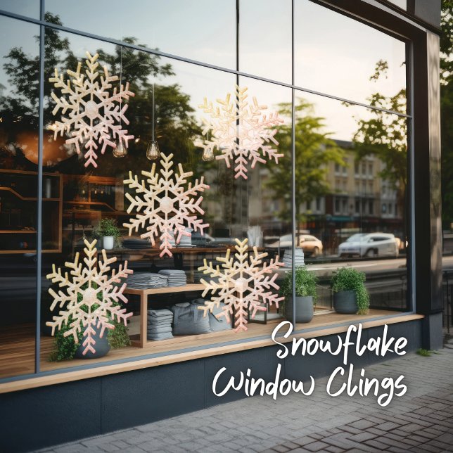 Snowflake Window Cloning Fensteraufkleber (Snowflake Window Cling)