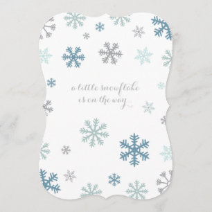 Snowflake Winter Baby Dusche Einladung