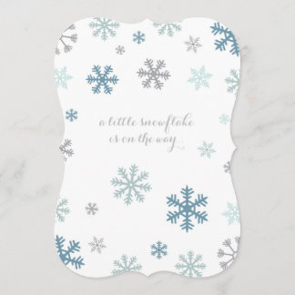 Snowflake Winter Baby Dusche Einladung
