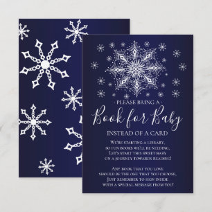 Snowflake Winter Baby Showbook für Baby Einladung