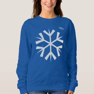 Snowflake Winter Blue Sweater Sweatshirt