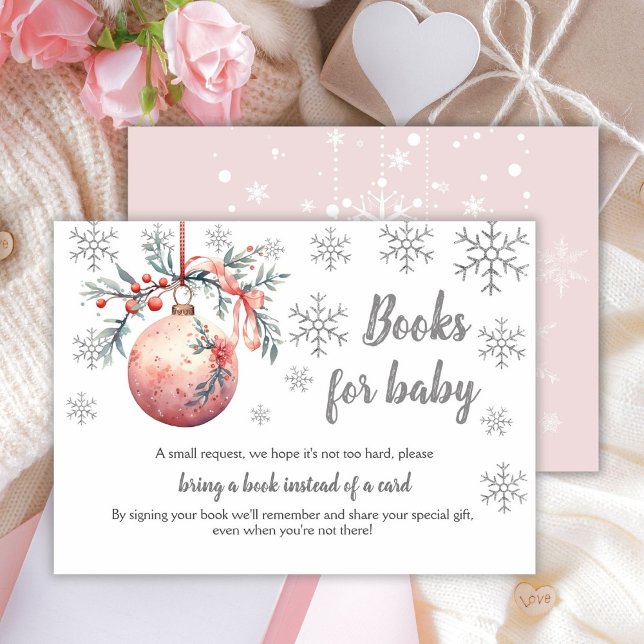 Snowflake Winterbücher für Babyverpackungskarten Begleitkarte (Von Creator hochgeladen)