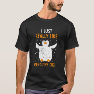 Snowflake Zootier Antarktis Vogelpinguin T-Shirt