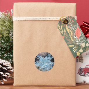 Snowflake zum Leben - Runder Aufkleber