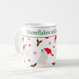 Snowflakes and snuggles kaffeetasse