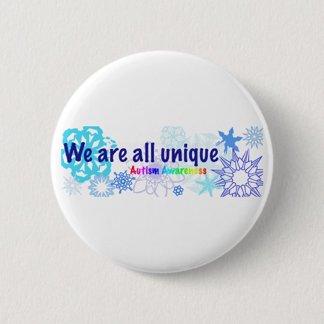 snowflakes_autism button (Vorderseite)