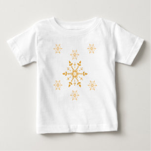 Snowflakes Baby Fine Jersey T - Shirt