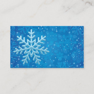 Snowflakes Business Cards Visitenkarte