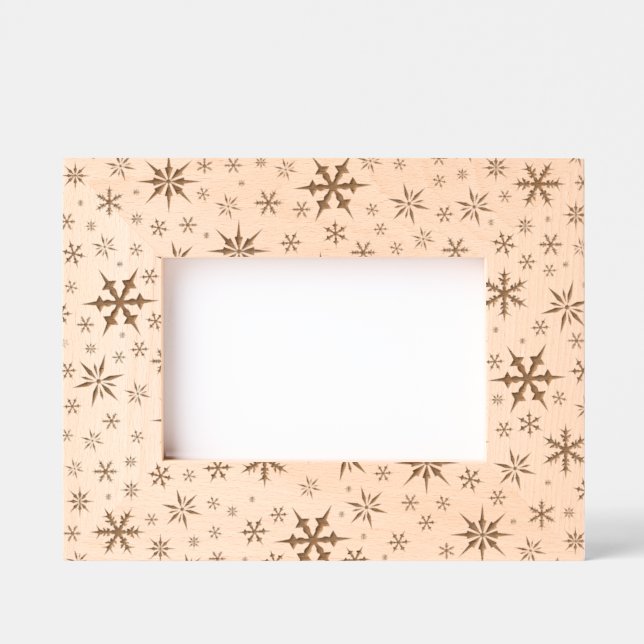 Snowflakes Design Geätzte Rahmen (Vorderseite)