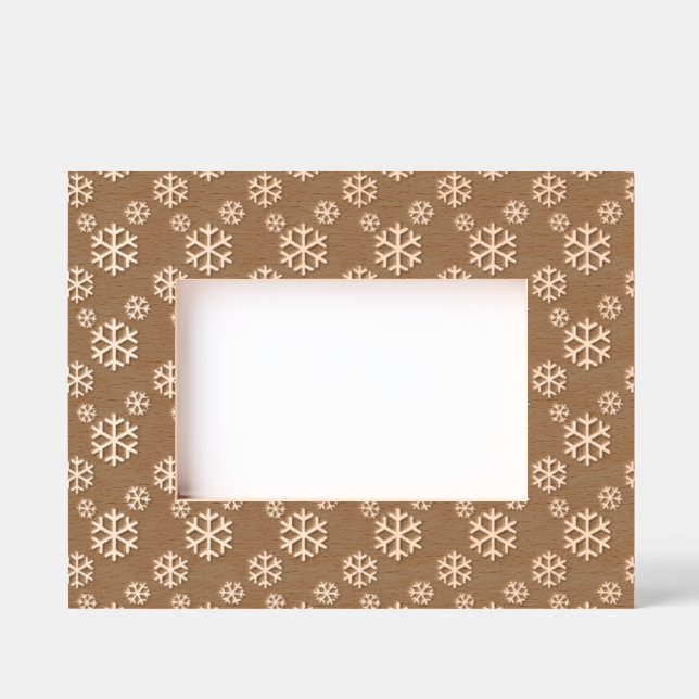 Snowflakes Design Geätzte Rahmen (Vorderseite)