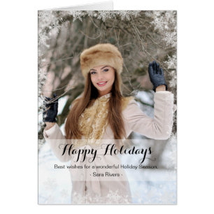 Snowflakes Frame Card